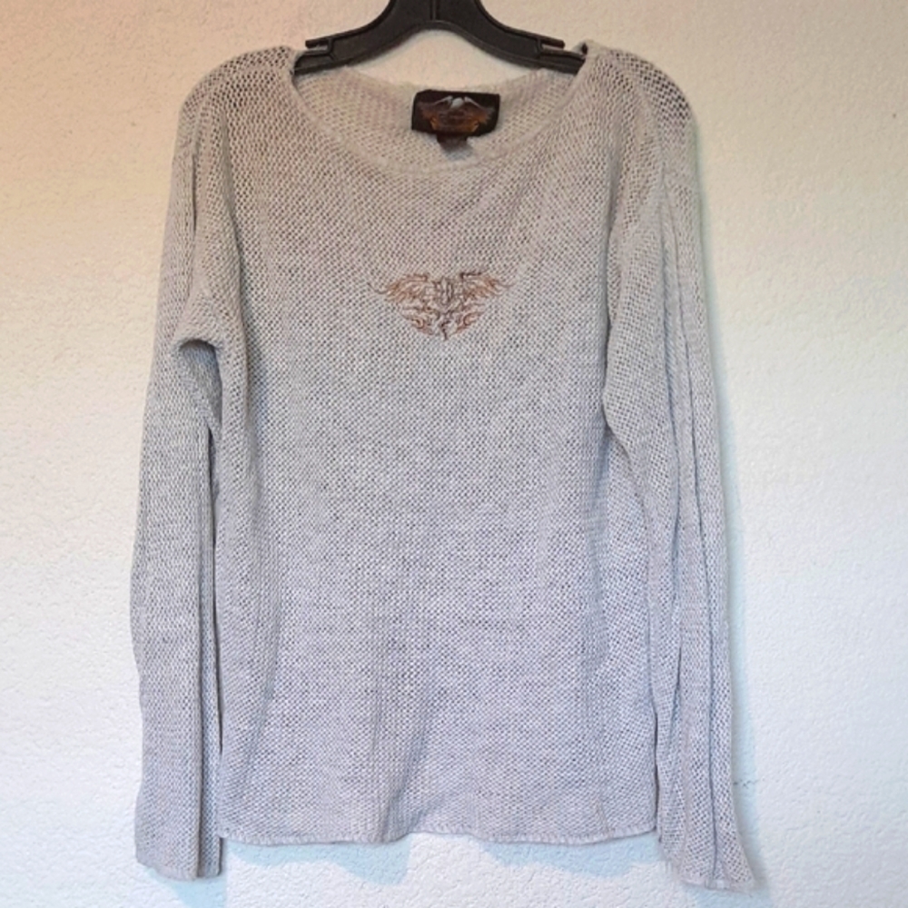 Harley-Davidson Cream Knit Sweater